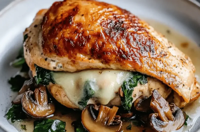 Mushroom Stuffed Chicken Breast