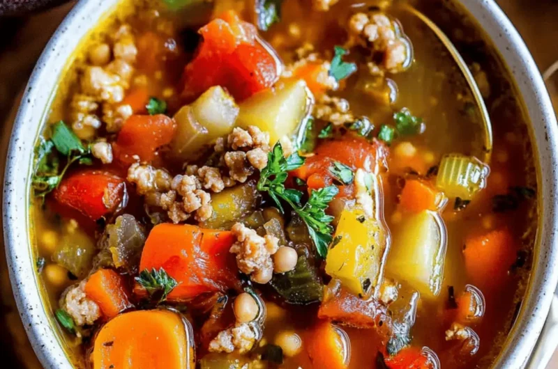 Ground Turkey Vegetable Soup