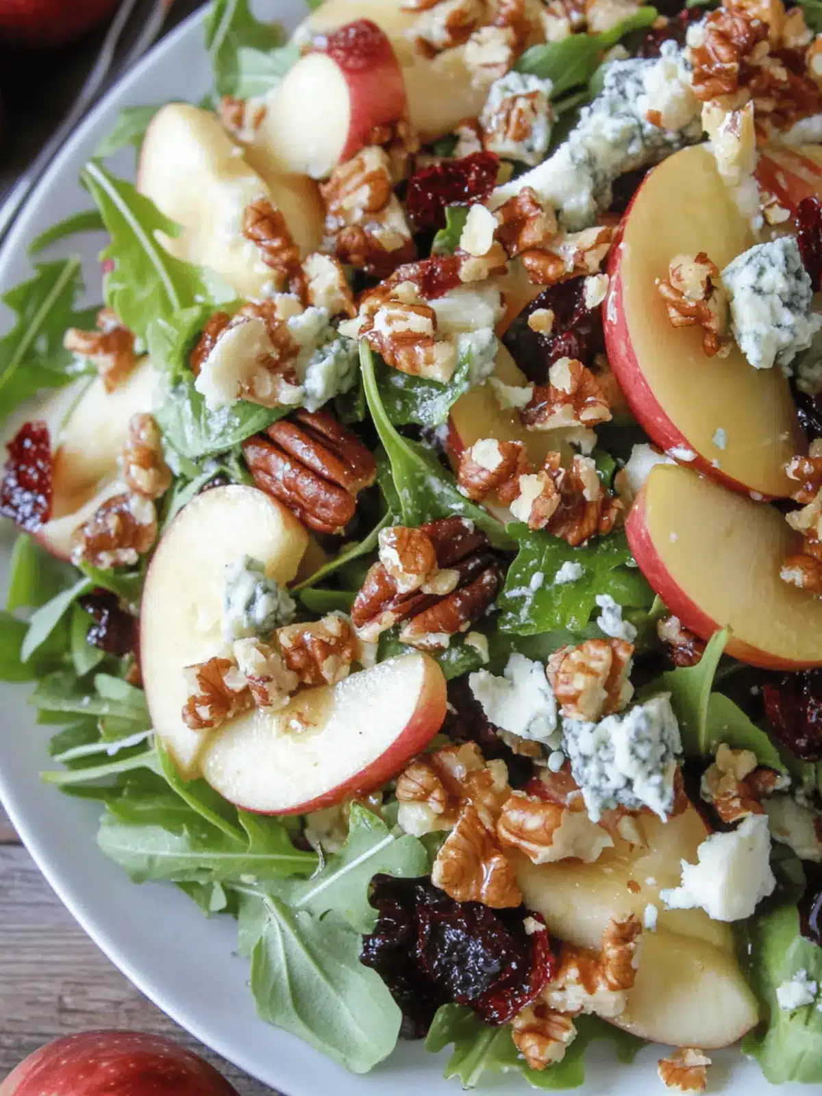 Blue Cheese Apple Walnut Salad