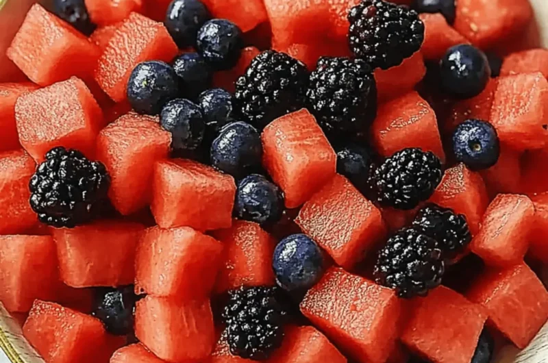 Watermelon Summer Berry Salad
