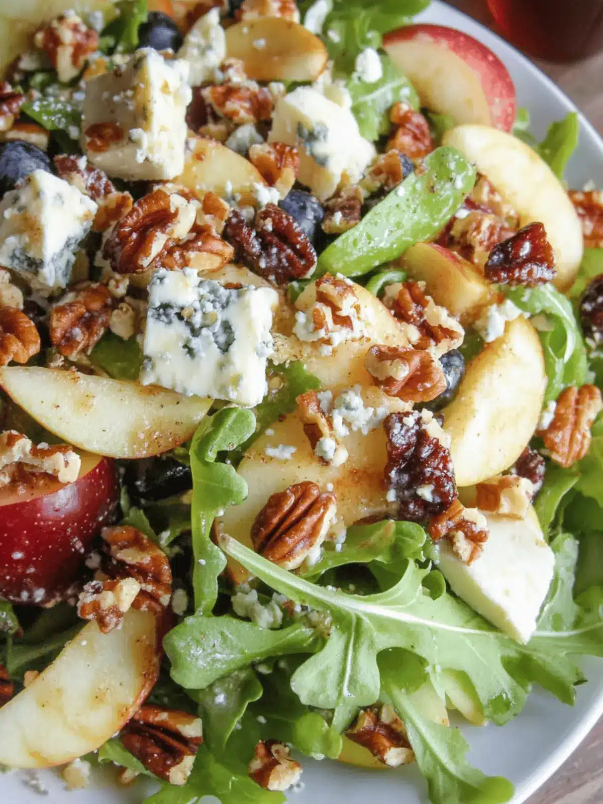 Blue Cheese Apple Walnut Salad